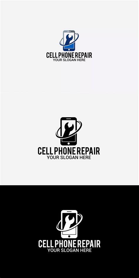 Cell Phone Repair Logo Template AI, EPS #unlimiteddownloads Smartphone ...