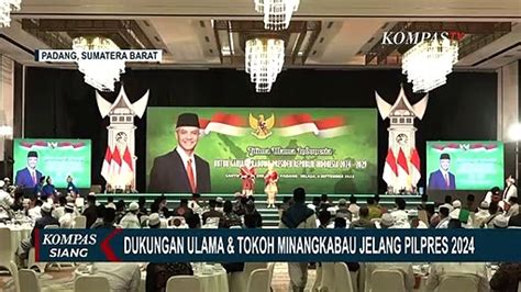 Ganjar Pranowo Dapat Dukungan Dari Ulama Dan Tokoh Adat Minangkabau