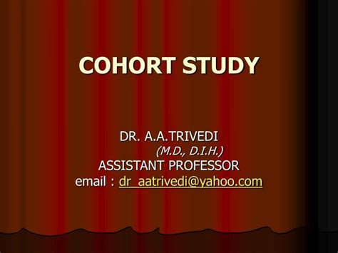 Ppt Cohort Study Powerpoint Presentation Free Download Id1222228