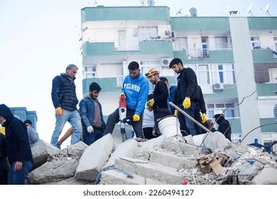 Adana Türkei 6 Februar 2023 Erdbeben Stockfoto 2260494127