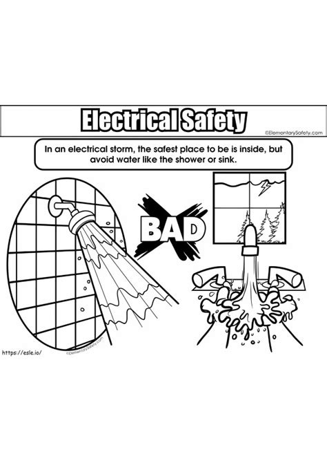 Seguridad ELECTRICA Dibujos Para Colorear Dibujos Para Colorear