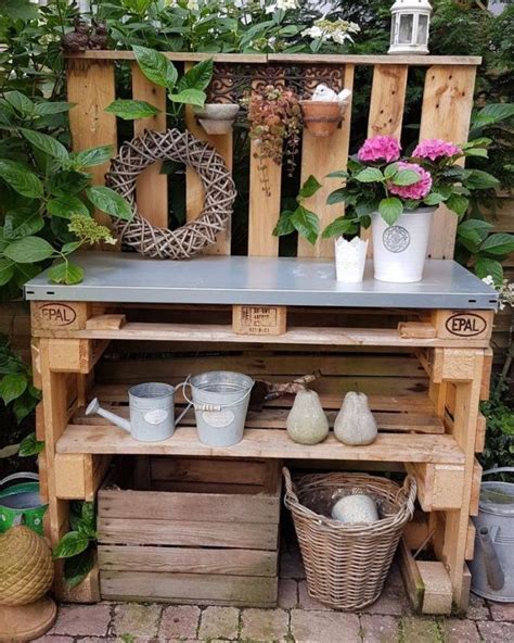 DIY Pallet Factory Table Beautifully Decorated I Like It Best My