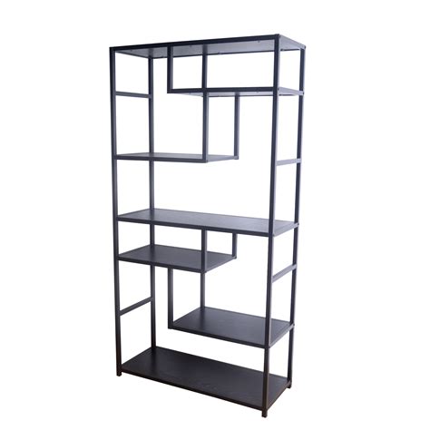 Household Essentials Jamestown Tall 6 Shelf Open Storage Bookshelf