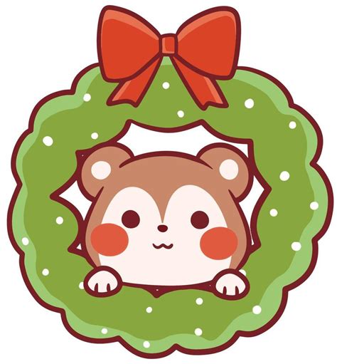 Christmas Cartoon Illustration Cute Kawaii Character Anime 9669287