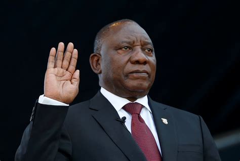 Promising Jobs And Justice Ramaphosa Sworn In As South Africas