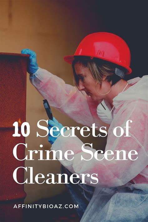 10 Secrets of Crime Scene Cleaners | Affinity Bio Arizona