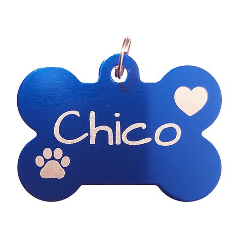 Chapas grabadas para perros Placas de identificación para mascotas