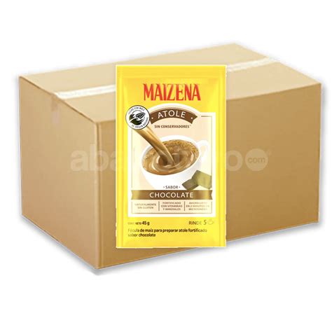 Atole Maizena Sabor Chocolate Gr Caja Con Piezas