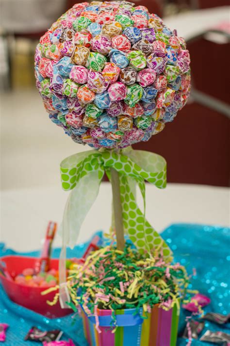 Sweet 16 Candy Themed Centerpieces