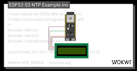 Esp S Ntp Example Ino Copy Wokwi Esp Stm Arduino Simulator