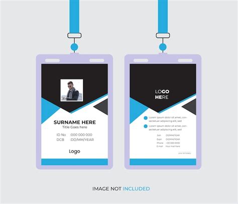 Premium Vector Professional Vector Modern Id Card Design Template