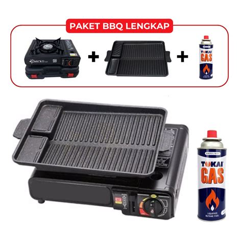 Jual Kompor Portable Camping Omicko Portable Stove In Paket Bbq Grill