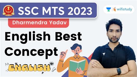 SSC MTS 2023 English Best Concepts By Dharmendra Yadav Wifistudy