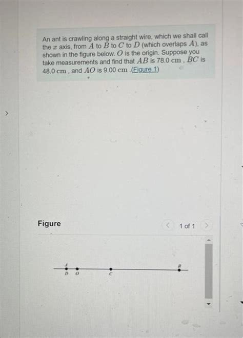 Solved An Ant Is Crawling Along A Straight Wire Which We Chegg