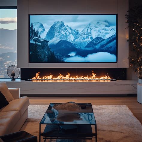 20 Electric Fireplace Ideas with TV Above - HearthandPetals