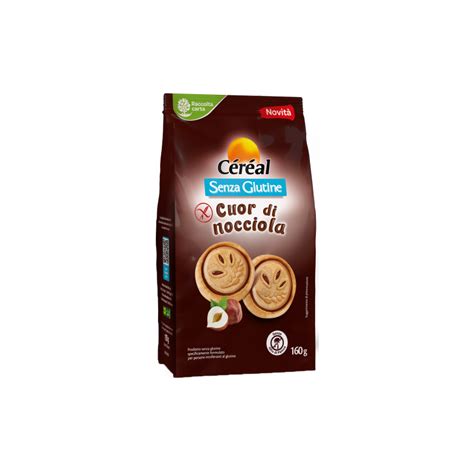 Cèrèal Cuor di Nocciola Biscotti senza glutine 160 g Farmacia Igea