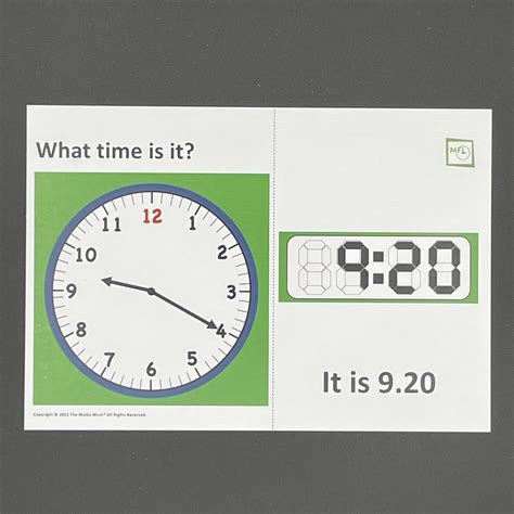 5 Minute Intervals Telling The Time Flashcards — The Maths Mum