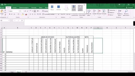 Cómo Hacer Cuadro De Notas En Excel Youtube