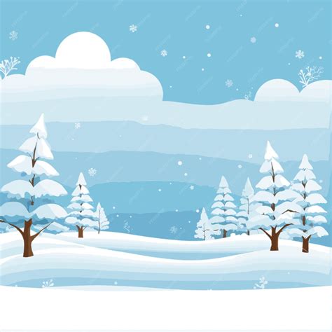 Premium Vector | Winter wonderland background