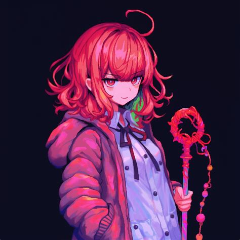 Pink Haired Girl With Magic Wand By Tuwalg On Deviantart