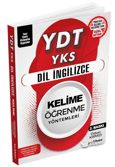 YDT YKS Dil İngilizce Kelime Öğrenme Yöntemleri 2 Baskı Tercih Akademi