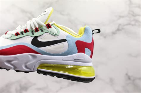 Nike Air Max 270 React Bauhaus Yellow Blue Red Shoes Ao6174 002 Air Max 270 Sepcleat