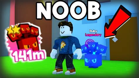 NOOB With RAINBOW POG IMMORTUS NEW STRONGEST PET In Pet Simulator X