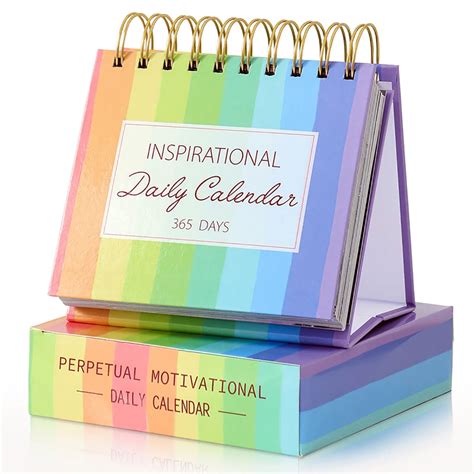 Motivational Quotes Calendar - Inspirational Standing Flip Calendar ...