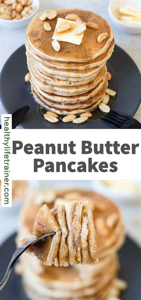 Homemade Peanut Butter Pancakes Without Eggs Receta