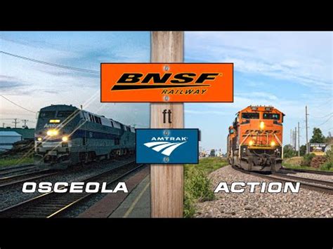 Osceola Action Bnsf Amtrak In Osceola Iowa Youtube