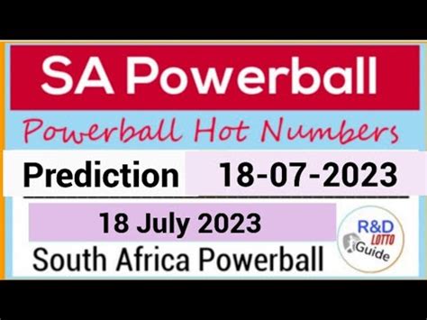 Sa Powerball Powerball Plus Predictions For July Hot