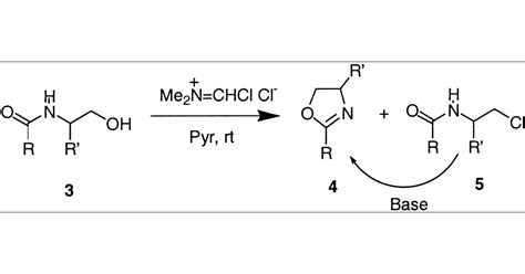 The Synthesis Of Oxazolines Using The Vilsmeier Reagent The Journal