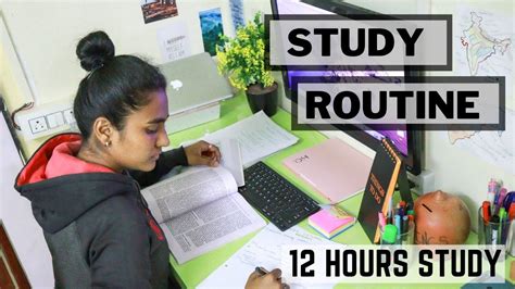 DAILY STUDY ROUTINE Of A UPSC Aspirant 12 Hours Of Study 9 AM To 3