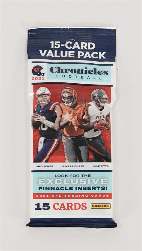 2021 Panini Chronicles Football 15 Card Jumbo Value 12 Pack Box