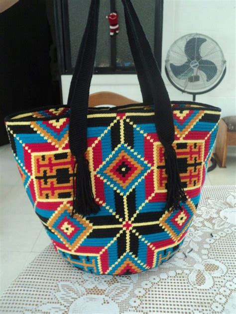 Bolso Wayuu T Cnica Tapestry Bolso Wayu Bolsos Wayuu Mochilas Crochet