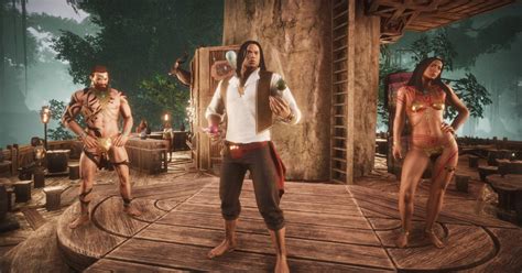 Conan Exiles Debaucheries Of Derketo Dlc Lets You Build A Treetop Tavern And Get Emotive