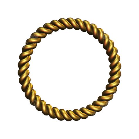 Golden Chains Clipart Transparent Background Real Golden Circle Chain