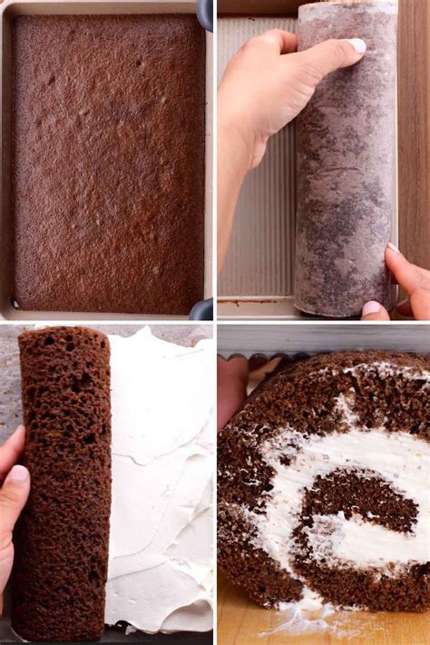 Chocolate Cake Roll Swiss Roll Recipe Video Dinner Then Dessert