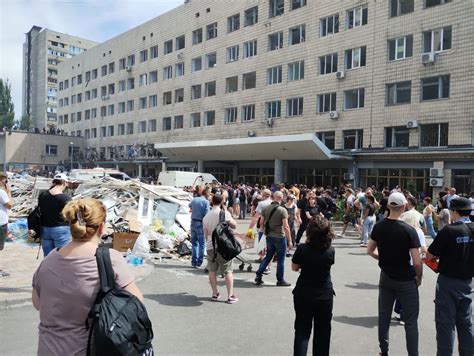 Attaque contre l hôpital pour enfants Okhmatdyt à Kiev Ukraine