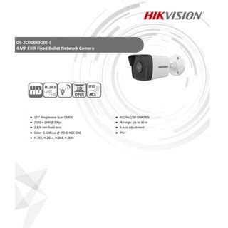 Hikvision Ip Camera Mp Ds Cd G I C Ds