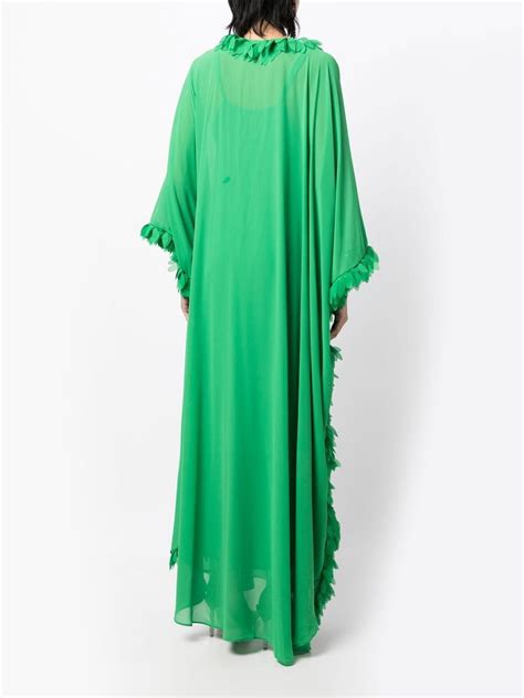 Baruni Fern Ruffled Kaftan Maxi Dress Farfetch