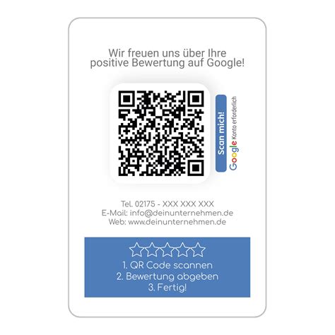 Bewerten Sie uns auf Google Visitenkarte Minimal 2021 Edition | empfehlio