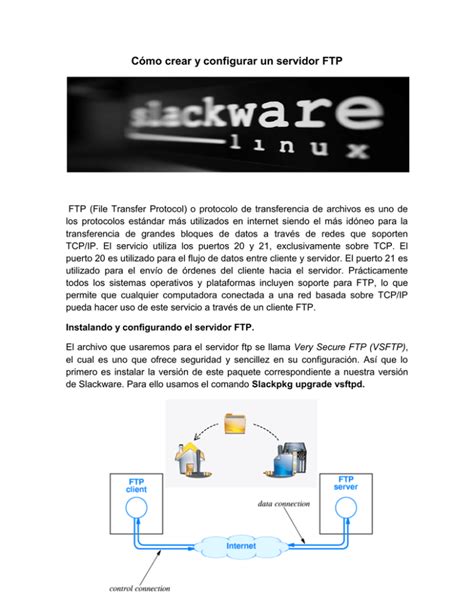 C Mo Crear Y Configurar Un Servidor Ftp