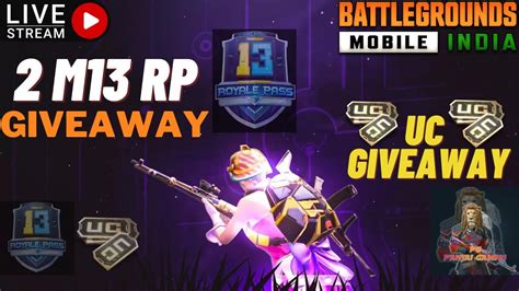 🔴giveaway 2 M13 Royal Pass Giveaway🤩 Rp Giveaway Bgmi Emulator