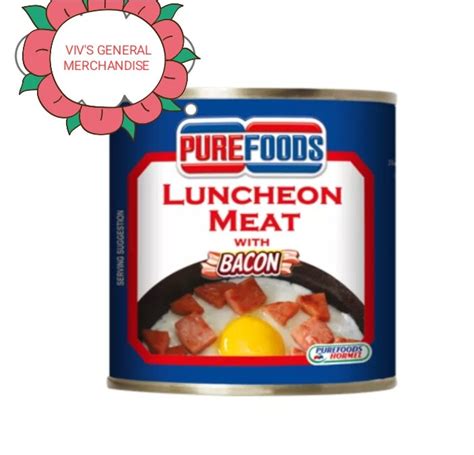 Purefoods Luncheon Meat With Bacon G Lazada Ph