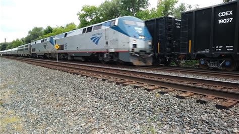 Amtrak P048 Lake Shore Limited Eastbound Fairport NY YouTube