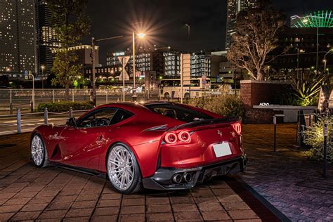 Ferrari 812 Superfast Red With ADV 1 ADV10 0 Track Spec Advanced