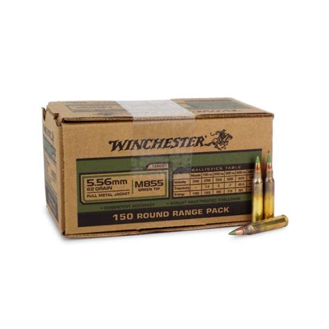 WM855150 Winchester Lake City 5 56 62 Grain M855 Green Tip FMJ