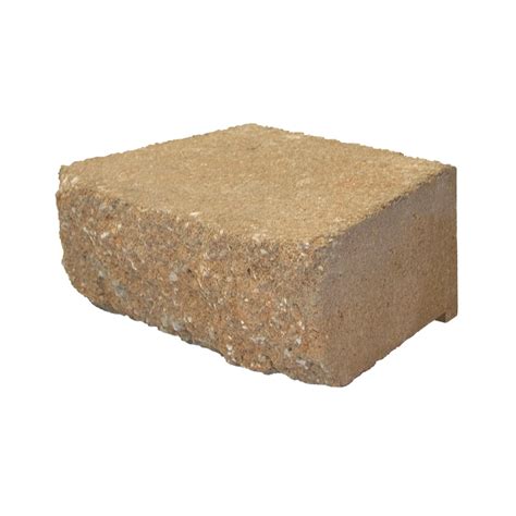 Tan Retaining Wall Block Common 4 In X 12 In Actual 4 In X 11 7 In