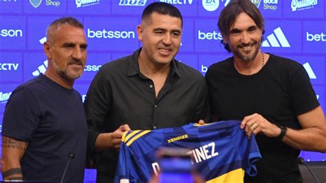 Riquelme presentó a Diego Martínez como nuevo DT de Boca Es el desafío